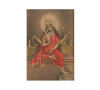 QUYHGAG Poster of The Indian Goddess Matangi Canvas Poster Wall Art Decor Print Picture Paintings for Living Room Bedroom Decoration 12x18inch(30x45cm)