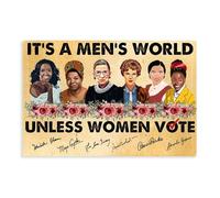 QUYHGAG This Is A Man's World. Canvas Poster Bedroom Decor Landscape Office Room Decor Gift 20x30inch(50x75cm)