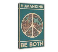 QUYHGAG This Is How Humans Should Be Canvas Poster Bedroom Decor Landscape Office Room Decor Gift 08x12inch(20x30cm)