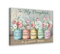 QUYHGAG To The Father of My Daughter Canvas Poster Bedroom Decor Landscape Office Room Decor Gift 24x36inch(60x90cm)