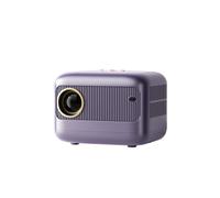 QUYNAGER Intelligent Projector Projector Home Wall 1080P Home Theater Bedroom Screen Room Bed Watch TV (D As shown)