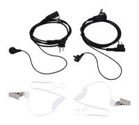 Quystetes 2Pack Style 2Pin Covert Acoustic Tube Earpiece Ptt Headset For 2 Ways Radio GP88S GP300 GP68 GP2000 GP88 GP3188 CP040 CP1200 A8 A6 A10 A12 Etc