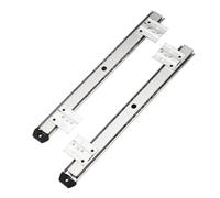 Quystetes 35Key Desk Keyboard Drawer Rail Desk Tray Slide Rail Track Adjustable Side Mount Suites Underdesk Computer Slide Rail