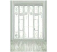 Quystetes 3x5FT European Window Floor White Art Photography Backdrop Studio Background