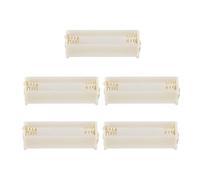 Quystetes 5Pcs Round 3x 1.5V AAA Battery Holder Case Box Container White