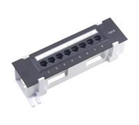 Quystetes 8 Port Patch Panel for Cat. 6 Versatile Data Center Plastic Wall Mount for Computer Home for Wiring Server Room Office Easy Install Easy to Use