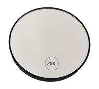 Quystetes Anti-Fog Magnifying Suction Cup Vanity Mirror 20X Handheld Magnifying Makeup Mirror with Handle,Black