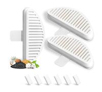 Quystetes Cat Fountain Filters, 3 Pack Replacement Filters & 6 Pack Replacement Filter Sponges for 67Oz/2L Automatic Pet Fountain Spare Parts Accessories Parts