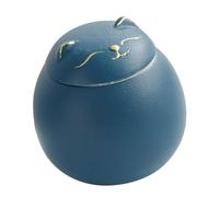 Quystetes Ceramic Airtight Jar Cat Shape Storage Jars Porcelain Jar for Tea Spices Pot Coffee Nuts Storage D 1 PCS