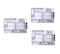 Quystetes ECG 7 Step Ruler, ECG Ruler Plastic Ruler Measuring Tool, ECG 7 Step Ruler for ECG/EKG Interpretation
