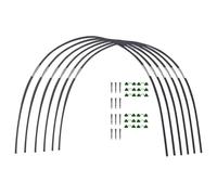 Quystetes Garden Greenhouse Hoop Set, Gardening Folding Fiber Pole Set, Arch Greenhouse Planting Tunnel Bracket