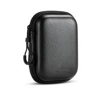 Quystetes Pebbled Portable Mini Hard Shell Digital Gadgets Storage Bag Earphone Charger Case Plug Data Cable U Disk Organizer Digital Gadget Storage Box Portable Earphone Bag A