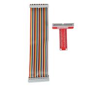 Quystetes RPi GPIO Breakout Expansion Board + Ribbon Cable + Assembled T Type GPIO Adapter 20cm FC40 40pin Flat Ribbon Cable for 3 2 Model B & B+ SC05