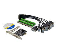 Quystetes ST345 PCIe 17V358 8S Industrial RS422/RS485 Multi-Function Convenient and Practical Portable Control Card Easy Install
