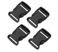 quyueug 4Pcs 50mm Plastic Side Release Buckles - Heavy-Duty Plastic Buckle Clips for Luggage, Bags & Belts (Snap Fasteners & Belt Clips)