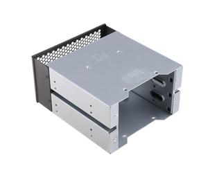 Quzenn 3.5 to 5.25 Three-Disc Hard Drive Cages 2 Chassis Drives in the Chassis Hard Drive Box Computer Storage Expansion