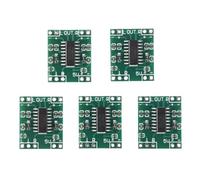 Quzenn 5 Pcs Digital Power Amplifier Board,2X3W Type D PAM8403 Audio Module DC 5V Digital Audio Amplifier Board Module