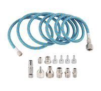 Quzenn Airbrush Adapter Set, Quick Release Airbrush Adapter Kit, Nylon Braided Air Hose, for Air Compressor and Airbrush Hose