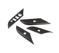Quzenn Car Door Armrest Window Switch Panel Cover Trim for 2015 2016 2017 2018 2019 2020 2021 (ABS Carbon Fiber)