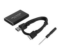 Quzenn MSATA to USB 3.0 SSD Enclosure External Hard Drive for 30x50mm 30x30mm MSATA SSD
