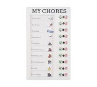 Quzenn My Chores Memo Plastic Board, Detachable and Reusable Memo for Check Items and Form