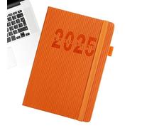 Quzente Agenda Daily Monthly Planner,A5 Schedule Diary 2025 Notepad - Bookmarks Design Daily Organizer Notebook for Work Area, Travel, Business Trip, Home, School