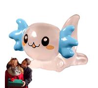 Quzente Axolotl Toy Figure, Cute Resin Axolotl Figure in the Dark, Small Home Decorations, Axolotl Figurines for Tank Decoration, Garden, Land Scape