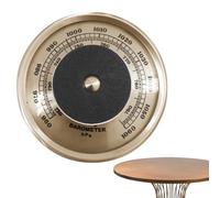 Quzente Barometer - Traditional Barometer With Temperature And | Air Pressure Gauge For Indoor, 70mm Gauge Indicator Temperature And Monitor