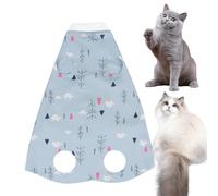 Quzente Cat Spay Recovery Suit,Home Cats Clothing | Light Moisture Absorption E-Collar Alternative Cat Spay Recovery Suit For Skin Diseases Protection