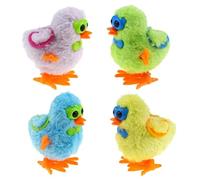 Quzente Chicken Wind Up Toy, Funny Cute Walking Jumping Clockwork Toy, Cartoon Style Educational Clockwork Christmas Festival And Birthday Gift For Toddler And Children (Random Color)
