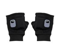 Quzente Fingerless Heated Gloves - Thermostatic Warming Supplies - Hand Warmer Gloves - for Work Travel Dorm Motorcycle Riders Hiking Gardening Fishermen Snowboarding