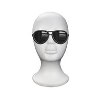 Quzente Foam Wig Head, Female Foam Mannequin Head Stand, Wig Stand, Model Display Wigs Polystyrene Mannequin Manikin, Display Stands For Headphones, Scarves, Jewelry (White)