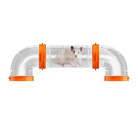 Quzente Hamster Tunnels And Tubes,Creative Animals Pipe Excercise Set - Hamster Tube Kits Tunnel Adventure Pipe Connection Track for Small Animal Sports