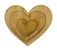 Quzente Heart Charcuterie Board | Wooden Romantic Plate - Wooden Dinner Plate | for Friends Kitchen Home Party Picnic Camping Farmhouse Indoor Outdoor Valentine's Day