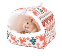 Quzente Hedgehog Bed - Hangable Warm Cotton Nest,Semi-enclosed Thickened Hamster Nest - for Winter Bunny Chinchilla Small Animal Ferret Mice Bird Home