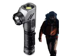 Quzente Magnet Flashlight | Magnetic Working Torch - Outdoor Portable Torch 90-Degree Adjustable Corner Work Light for Night Hiking Mechanic Home Car Garage Bedroom Fishing Hunting Travel