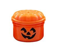 Quzente Pumpkin Bucket, Halloween Nostalgia Bucket, Miniature Trick Or Treat Buckets with Removable Lid Pumpkin Candy Holders Container for Kids
