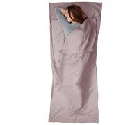 Quzente Sleeping Bag Liner, 210 x 75 cm Travel Camping Sheet - Portable Dirt-Proof And Soft, Hut Polyester Sleeping Bag for Outdoor Travel Hiking Picnics and Hotel (Khaki)
