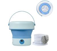 Quzente Washing Machine,Foldable Washer with Detachable Spin Dryer | Blue Light Function, Timing Screen Display, Fully Automatic for Small Clothes, Underwear Socks in Dormitories