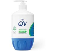 QV Cream with 10% Glycerin (500g) Rich Protective Moisturiser for Sensitive, Dry Skin, Fragrance Free, Noncomedogenic Body Cream, Hydrating Skin Care for Eczema, Psoriasis, Dermatitis, Pump Bottle