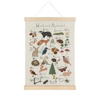 Qvapt Alphabet Banner ABC Posters - Alphabet Posters, Cartoon Wild Animal Posters 12x16 with Hanger, Kids Room Home School Classroom Decor