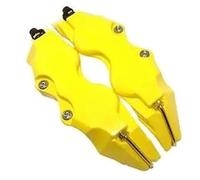 QVBGFF 2 Pcs Car Brake Caliper Cover,for Suzuki Jimny JB74 2019 2020 2021 2022,Durable Front Rear Kits,Car Aluminum Brake Caliper Protector Cover for Wheel Hub,S（19 * 5.2 * 4cm）-Yellow
