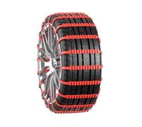 QVBGFF Car snow chains,for Mitsubishi Outlander 2013 2014 2015,Adjustable,Durability,Wear-proof Winter tire chains Fits Winter,For Snow, Ice, Mud,20pcs-Red
