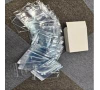 QVEEQ 50 Pcs Fire Extinguisher Tag Cover, 7.08" X 4.68" Sealable Fire Extinguisher Inspection Tags, Waterproof Tag Holder For Record Protection.