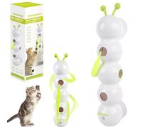 Qvhgnxcm Caterpillar Smart Cat Toy - Interactive Caterpillar Cat Toy for Indoor Cats, Moving Bug Toy for Cats, Realistic Wiggle Motion, Fun & Engaging Cat Toys for Play and Exercise
