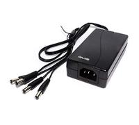 Qvis 12V 5A 4-Way CCTV Camera Power Supply with UK 3-Pin Power Lead PSU Jacks Regulated