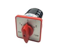 QVIVFYBOE Cam switch AC380V 40A 7.5KW 3Positions 12 Terminals 3Phase Motor Reversible Switch Universal Rotary Cam Changeover Switch HZ5D-40/7.5 M05