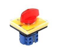 QVIVFYBOE Cam switch SZW26/LW26-20 C04.2 20A 660V OFF ON 2 Position 8 Screws 64X64 Mm Panel Manual Transfer Universal Changeover Cam Switch
