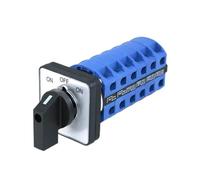 QVIVFYBOE Cam switch SZW26/LW26-25 LW28 LW39B 25A 660V ON-OFF-ON 6P 48mm Panel Mechanical Interruptor Cam Changeover Switch 3 Positions
