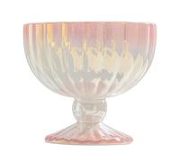 QVK Trifle Bowl, Modern Design Round Dessert Centerpiece Serving Bowl for Laying Ice Cream Cakes, Salad, Fruit, Microwave & Dishwasher Safe